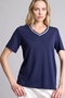 Regular Fit V-Neck Short Sleeve T-Shirt F2770Ax26Sp