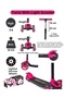 3+ Pink 3 Wheel Lighted Twist Scooter - 2