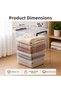 30-Liter Plastic Vertical Deep Storage Organization and Storage Bin with Locking Lid 3Pcs - 3