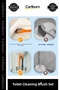 Special Production Silicone Serrated Hygienic Bathroom Ergonomic Practical Toilet Bowl Detail Cleaning Brush Set - 4