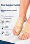 Hallux Valgus Night Splint Beige Foot Big Toe Bone Corrector Protector Orthopedic Bunion Apparatus Pain Relief Foot Correction Support Stabilizer - 5