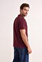 Bordo Regular Polo Yaka At Nakışlı Polo Yaka T-shirt TMNSS25PO00017 - 3