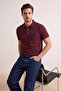 Bordo Regular Polo Yaka At Nakışlı Polo Yaka T-shirt TMNSS25PO00017 - 2