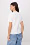 Ekru Düz Regular Bisiklet Yaka Standart Kol Kısa %100 Pamuk Örme T-Shirt TWOSS26TS00216 - 5