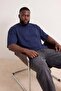 Big Size Navy Blue- Black-White 3-Pack Oversized 100% Cotton T-Shirts Tmnss26Bf00005 - 6