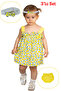 Yellow Tangerine Printed Baby Girl Set - 2