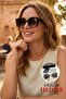 Women's Square Brown UV400 Sunglasses 23021 c3