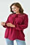 Pomegranate Flower Gilet Cloth Drawstring Embroidered Very Stylish Quality Useful Beautiful Stylish Blouse - 3