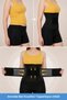 Premium Series Women's Sauna Thermal Waist Corset with Agraflas, Sweat Belt, Waist and Abdomen Toning and Firming, Slimming, Sports Fitness Corset Belt, Breathable, Comfortable, Daily Use, Black - 5