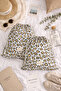 مجموعة من 2 حقيبة تنظيم Leopard Chic