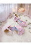 Girl's Powder Color Square Heel Evening Shoes - 7