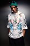 Men's White La Familia Es Todo Oversized Tshirt - 2