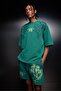 Men's Green What Can I Die for Oversize Washed Effect Tshirt - 3