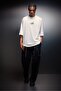 Men's White Prelude Printed Oversized Tshirt - 4