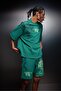 Men's Green What Can I Die for Oversize Washed Effect Tshirt - 5