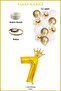 7 Number Gold Foil Balloon, King's Crown and Gold Balloon with Confetti - 3