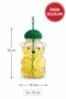 Teddy Bear Glass Cup with Lid and Straw 16X10 cm Plastic Children's Drinking Cup with Straw Cute - 6