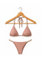 Gold Ring Detailed Triangle Bikini Set – Elvyn Gold |   Black, Mint, Burgundy |   Unassisted, Beach Wear