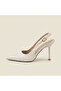Dalida Patent Leather Lace Detailed Heeled Shoes - 2