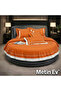 100% Cotton Satin 4 Piece Single Round Duvet Cover Set