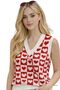 Red Heart V-Neck Regular Women's Sweater - 3
