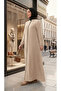 Mevlana Knitted Crepe Ferace Abaya - 6