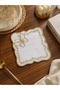 Butterfly Embroidered Coffee Presentation Napkins – Set of 6 Fabric Cocktail Napkins - 2