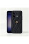 Xiaomi Poco M6 Pro Compatible Case Zebana Camellia Leather Case Black