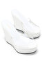 White Transparent Wedge Heel Women's Slippers Katerina - 2