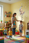 Cute Sleepy Bear and 50 Pieces Star Height Gauge Wall Sticker Set - 4