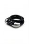 Bicycle Combination Rope Lock 12X1200 mm Galvanized Steel Black with Lighted Number Counter - 2
