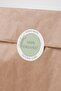 Adhesive Sticker, Organic Label Round Diameter 5 Cm, Glossy Finish with the Text'Hand Made 100% Organic Natural Care', 48 Pieces - 4