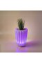 مركن زرع مودرن شكل مثلث مع إضاءة RGB مقاس وسط 40 × 38 سم بلاستيك LLDPE