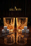 Deluxe Crystal Whiskey Glass Set & 6 Marble Whiskey Stones