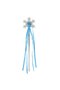 Snowflake Blue Heart Stone Satin Ribbon Frozen Elsa Wand 34 cm (5343) - 2
