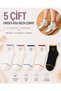 5-Piece Unisex Patterned Colorful Short Ankle Length Socks Set 5 Pairs - 2
