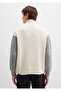 Semi-Zippered Mock Neck Ecru Sweater Loose Fit / Relaxed Fit 0710263-70057 - 5