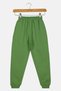 Kids Girl Sportswear Fit Outdoor Sweatpants, Green - 3