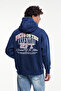Washable Graphic Printed Hooded Sweatshirt - 5