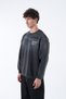 Unisex Washable Lettering Printed Oversized Sweatshirt Vintage Look Distressed - 3