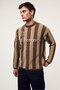 Jacquard Striped Sweater - 3