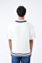 Striped V-Neck Sweater - 5