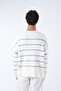 Fleece-Lined Striped Furry Knitwear Sweater - 5