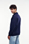 Loose Fit Half Zip Sweatshirt - 5
