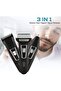 3 in 1 Electric Razor for Men | Beard Trimmer | Rechargeable, Waterproof Shaver Professional - Cordless - 2