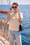 Women's Crew Neck Cotton Oversize Relaxed Short Sleeve T-Shirt - 2