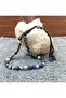 Sodalite Natural Stone Sphere Cut Black Emission Special 3-Piece Tassel Rosary - 3