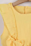 Girl's Bow Detailed Muslin Dress - 4