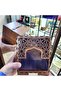 صندوق صدقة خشبي MDF بنمط رومي متوسط الحجم 14x14x16 سم