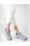 Unisex Ice Navy Lace-Up Mesh Breathable Comfortable Sole Walking Sneakers Sneakers - 5